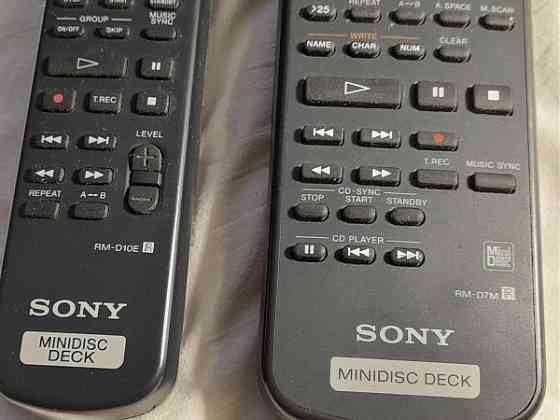 Пульты от минидисковых дек SONY Челябинск