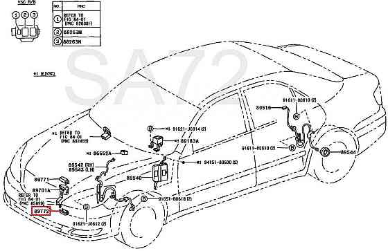 89772-12020 Крышка блока реле нижняя Toyota Москва