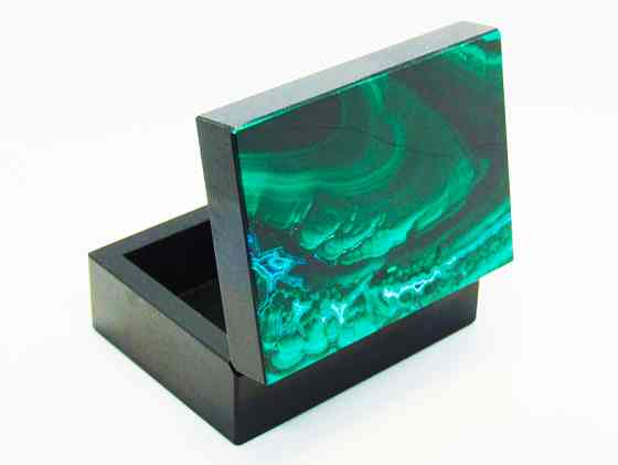 Малахит с Хризоколлой - Коллекционная Шкатулка Москва