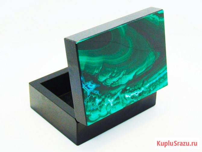 Малахит с Хризоколлой - Коллекционная Шкатулка Москва - изображение 1