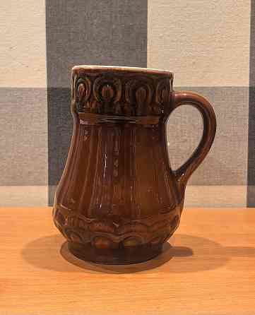 Кружка керамическая пивная (квасная ) 1 литр СССР Электросталь