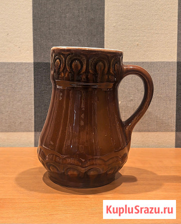 Кружка керамическая пивная (квасная ) 1 литр СССР Электросталь - изображение 1