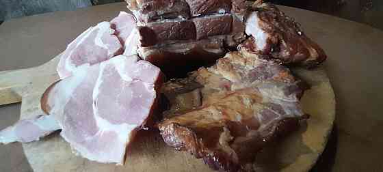 Сало мясо домашнее копченое на ольхе Тула