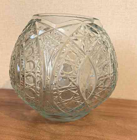 Хрустальная ваза шар СССР Электросталь
