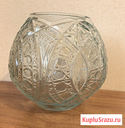 Хрустальная ваза шар СССР Электросталь - изображение 1