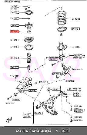 GA2A-34-38XA Подшипник опорный амортизатора Mazda Москва