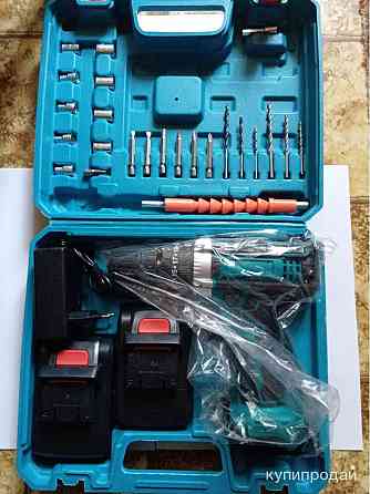 Аккумуляторная дрель 2 АКБ, кейс, набор Липецк
