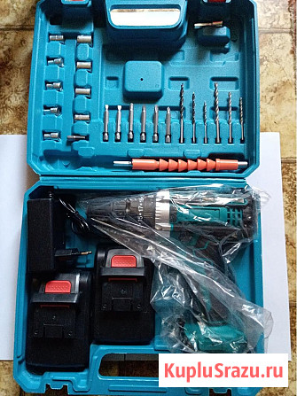 Аккумуляторная дрель 2 АКБ, кейс, набор Липецк - изображение 1