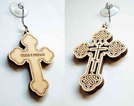 Крест в машину на присоске Алексеевка