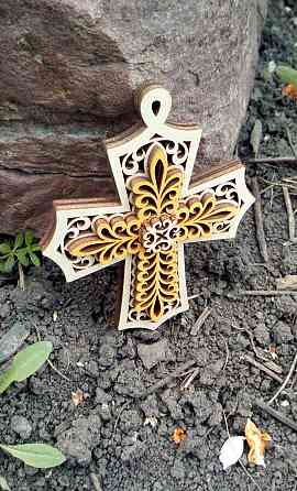 Крест декоративный в машину Алексеевка