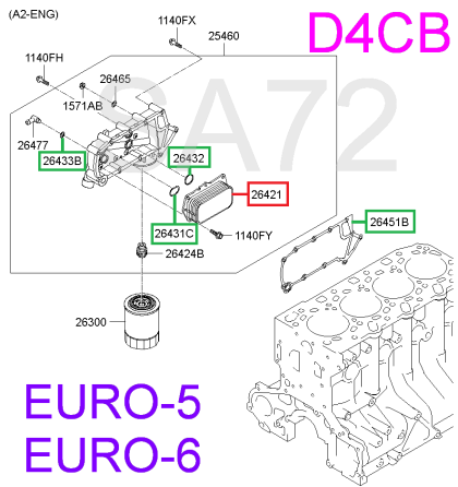 26421-4A700 Радиатор теплообменника комплект HYUNDAI Москва