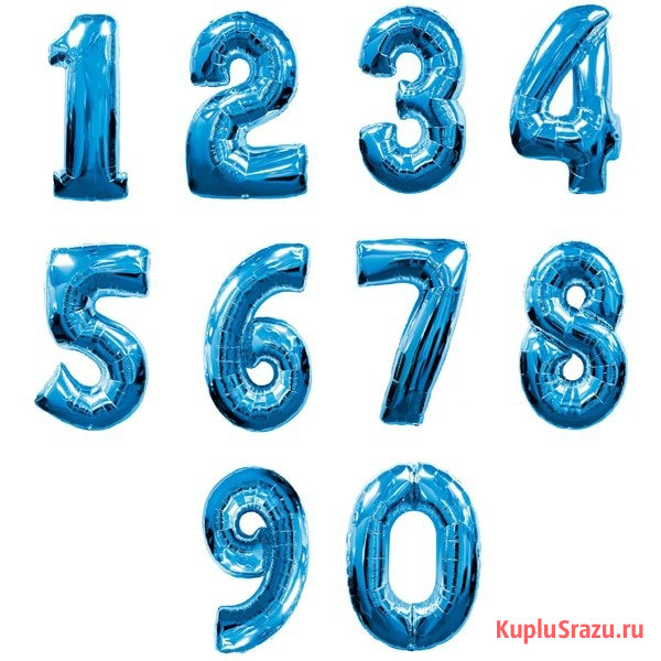 Шары цифры в ассортименте  - изображение 2
