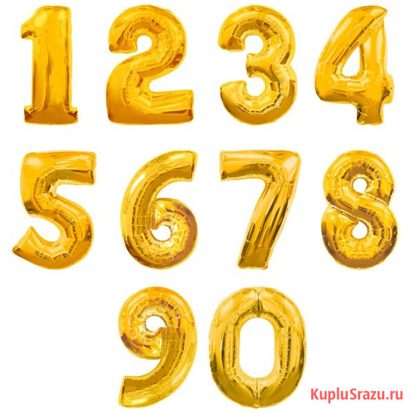 Шары цифры в ассортименте  - изображение 1