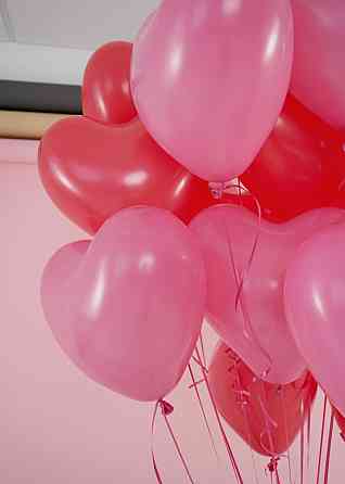 Шары-сердца как способ сказать о любви 