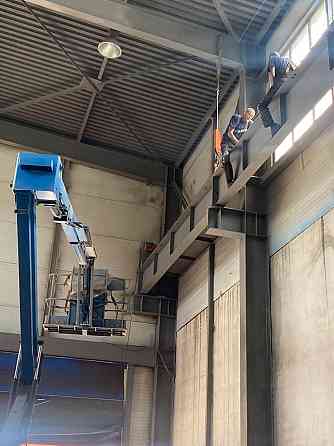 Демонтаж монтаж направляющих рельс мостового крана Красноярск