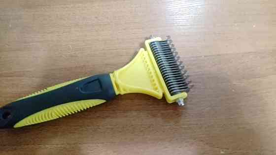 Двусторонняя щетка для собак и кошек из стали Сочи