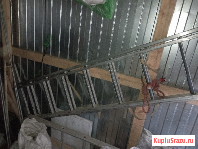 Лестница алюмин. раздвижная 2 секции по 3.6м Санкт-Петербург - изображение 1