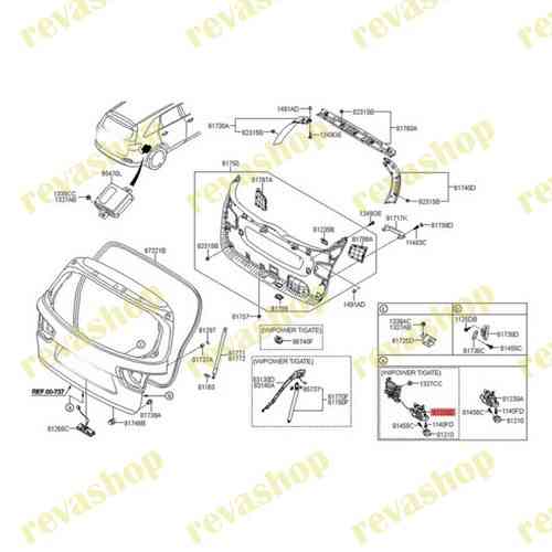 Замок багажника Kia Sorento 81230C5100 