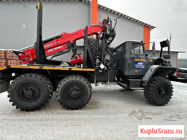 Лесовоз Урал ЯМЗ-236НЕ2 турбированный с КМУ Палфингер Иркутск - изображение 2