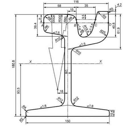 Трамвайные рельсы Т62 ГОСТ Р 55941-2014, на складе Владимир