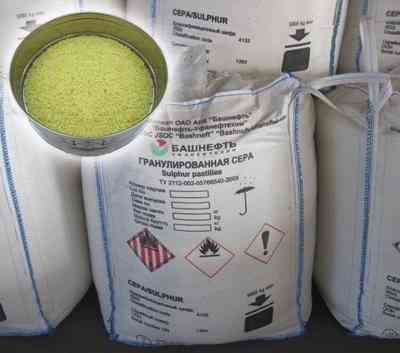 Сера гранулированная, комовая Ангарск
