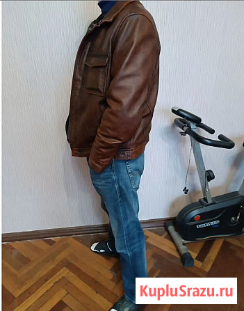 Новая кожаная куртка темно-коричневого цвета Санкт-Петербург - изображение 3