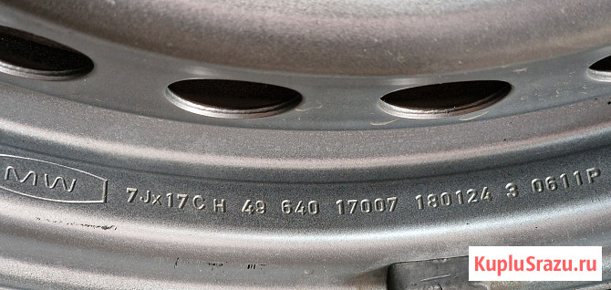 Штампованные диски MW Eurodisk 17007 7×R17 5×114.3 Тамбов - изображение 2