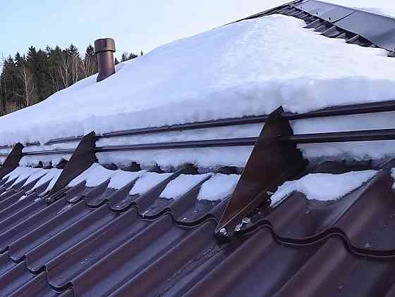 Снегозадержатели, водостоки (установка, ремонт) Новосибирск