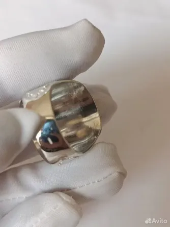 Мужская серебряная печатка Дзержинск