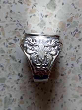 Мужская серебряная печатка Дзержинск