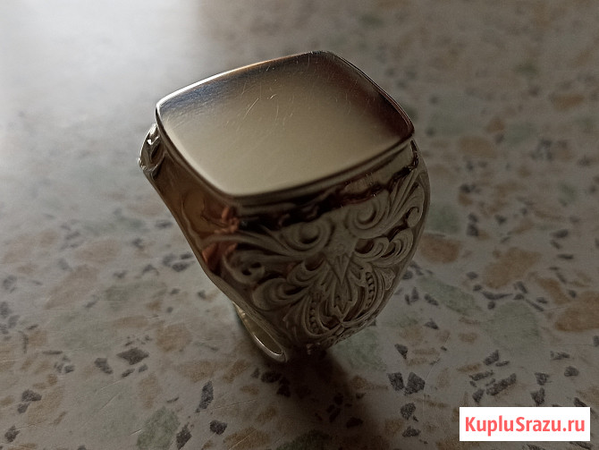 Мужская серебряная печатка Дзержинск - изображение 1