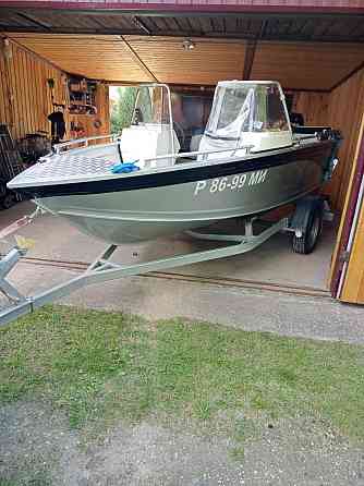 Комплект: Катер UMS-450 c двигателем Сузуки-50 на прицепе Конаково