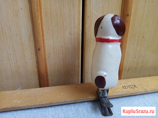 Ёлочная игрушка, собака, щенок, пёс.( СССР-50х )  - изображение 2