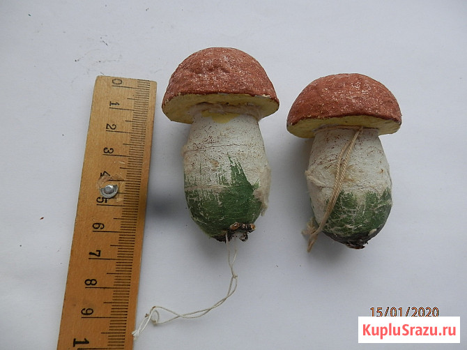 Ёлочная игрушка, гриб СССР  - изображение 1