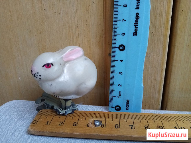 Елочная игрушка ЗАЯЦ , КРОЛИК, ( СССР-50х )  - изображение 1