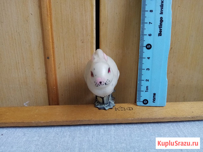 Елочная игрушка ЗАЯЦ , КРОЛИК, ( СССР-50х )  - изображение 3