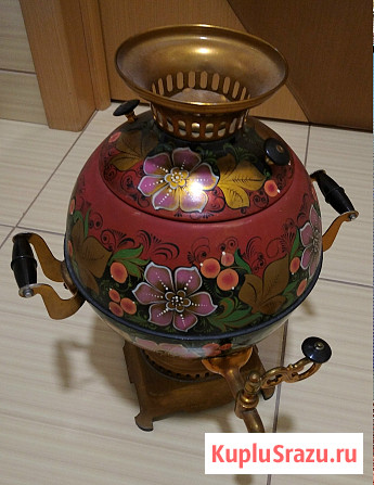Самовар электрический хохлома 5 литров 1995 год выпуска новый Сыктывкар - изображение 1