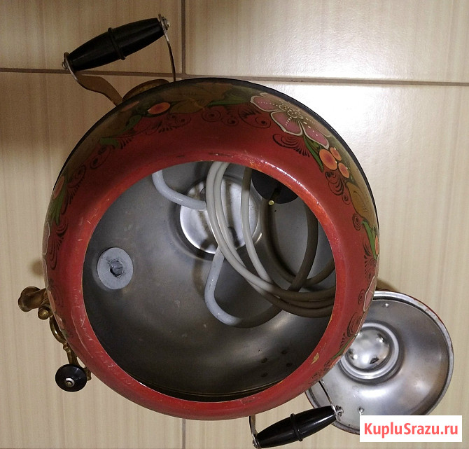 Самовар электрический хохлома 5 литров 1995 год выпуска новый Сыктывкар - изображение 3