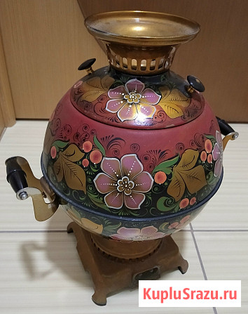 Самовар электрический хохлома 5 литров 1995 год выпуска новый Сыктывкар - изображение 2