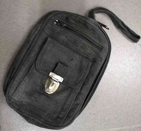 Сумка для документов натуральная кожа чёрный цвет 