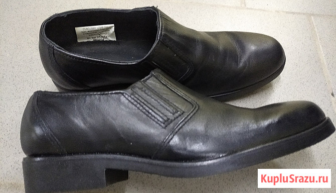 Полуботинки мужские хромовые натуральная кожа новые р. 38 Сыктывкар - изображение 1
