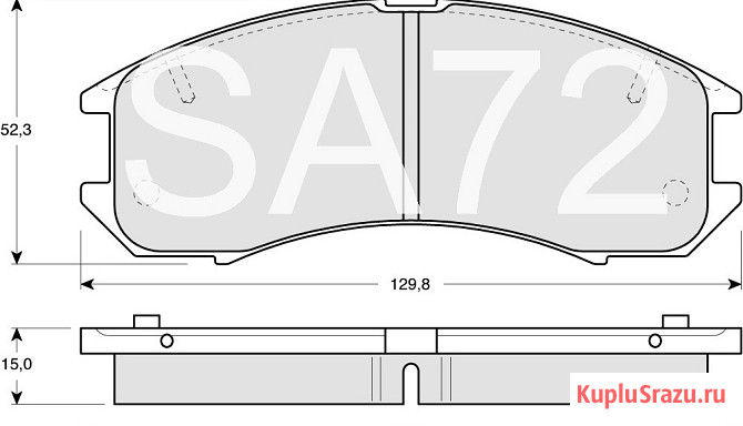 G225-33-28Z Колодки тормозные передние Mazda Москва - изображение 3