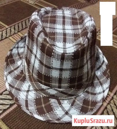 Красивая шляпа в клетку Сыктывкар - изображение 1
