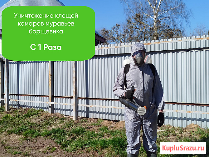 Обработка участка от клещей, комаров, муравьев, борщевика Киров - изображение 1
