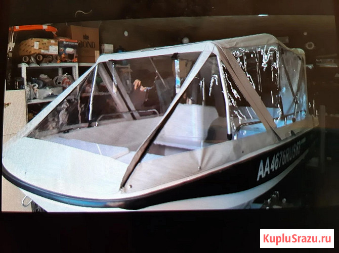Продается катер "Кайман 42" с мотором Suzuki 40 в комплекте с тентами и трейлером в отличном состоя Самара - изображение 1