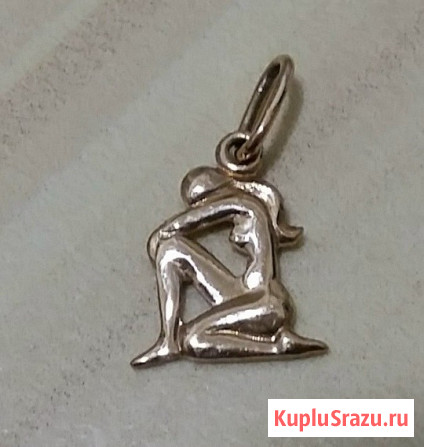 Подвеска золотая знак зодиака дева золото проба 585 Сыктывкар - изображение 1