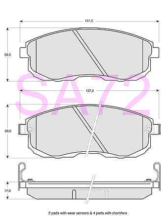 41060-5Y790 Колодки тормозные передние Nissan Москва