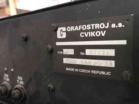 Тигельный пресс для горячего тиснения и конгрева GRAFOSTROJ A.S. CVIKOV Санкт-Петербург