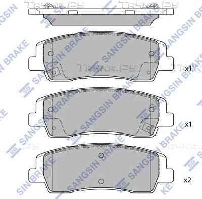 58302-CGA00 Колодки тормозные задние Hardron Hyundai Staria Москва