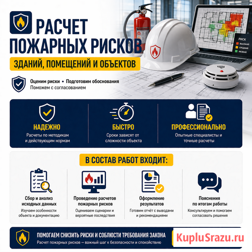 Расчет категорий помещений по пожарной опасности Краснодар - изображение 1